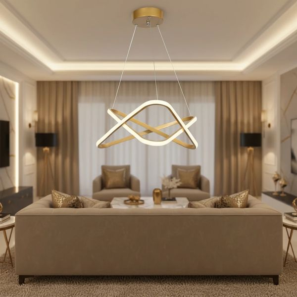 لوستر آویز مدرن شاهان مدل SETAREH