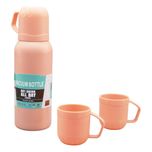 فلاسک مدل GS-M-269892 گنجایش 0.621 لیتر به همراه لیوان سفری بسته 3 عددی