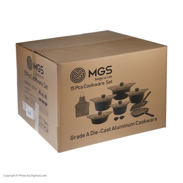 سرویس پخت و پز 15 پارچه ام جی اس مدل KC1511