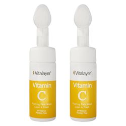 فوم شستشو صورت ویتالیر مدل VITAMIN C حجم 150 میلی لیتر مجموعه 2 عددی