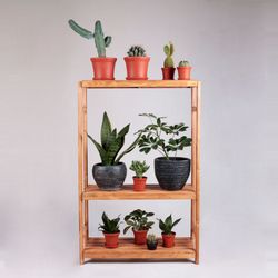 استند گلدان چوبی کد RWI 49 T