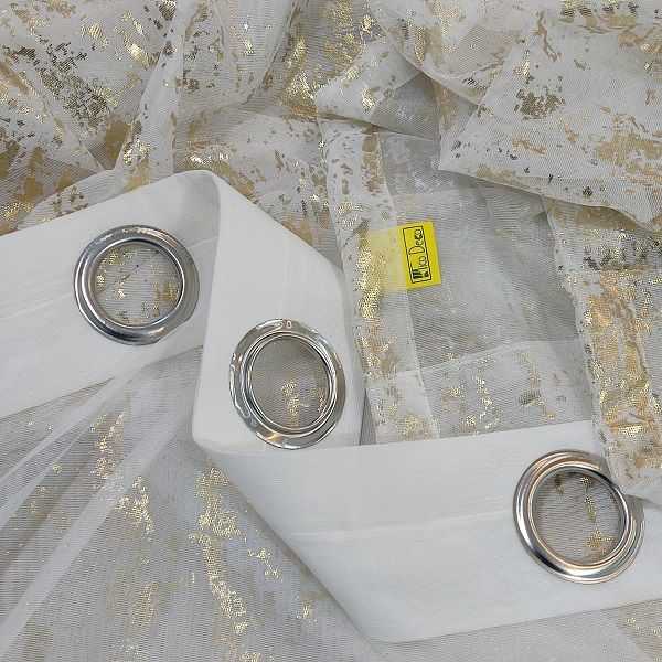پرده تیکو دکو مدل حریر ژورژت طلاکوب سایز 300x280 سانتیمتر