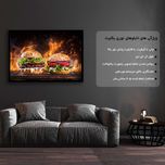 تابلو نوری بکلیت طرح ساندویچ و فست فود مدل B-S66