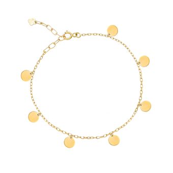 پابند طلا 18 عیار زنانه گالری طلای مریم اکرمی مدل ترکمن