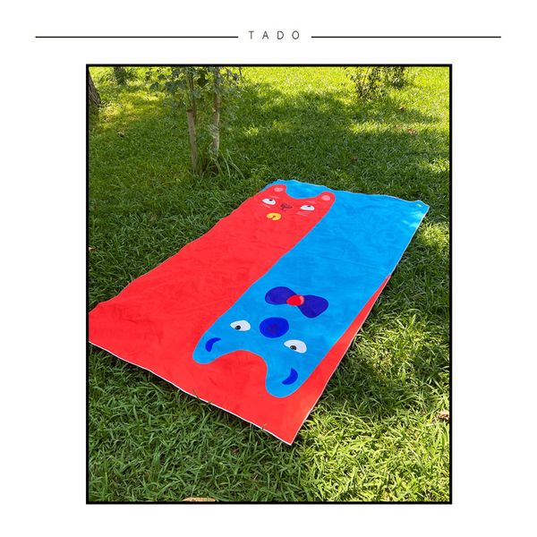 زیر انداز سفری تادو طرح گربه مدل ZR07