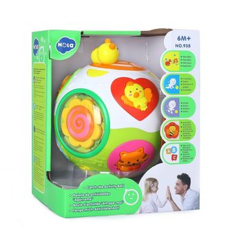 توپ موزیکال آموزشی کودک هولا Huile Toys مدل 938 | موزیک، نور و یادگیری در یک اسباب‌بازی