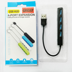 هاب 4 پورت USB3 گریت Great با کابل 15 سانتی متری