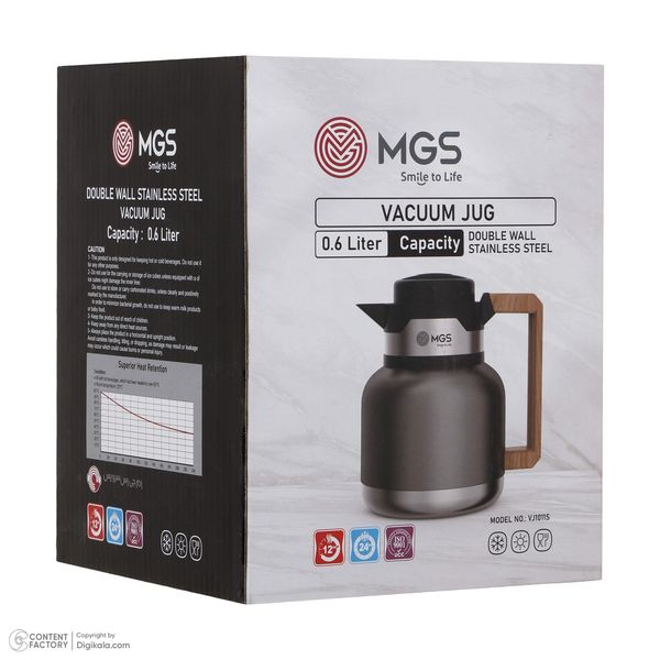 فلاسک ام جی اس مدل VJ1011S گنجایش 0.6 لیتر 