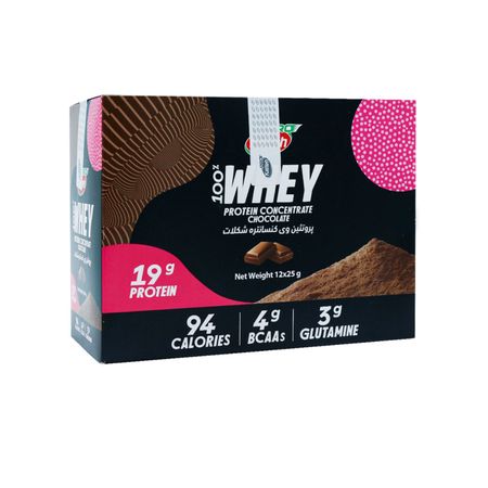 پروتئین وی با طعم شکلات کاله پرو - 25 گرم بسته 12 عددی*683
