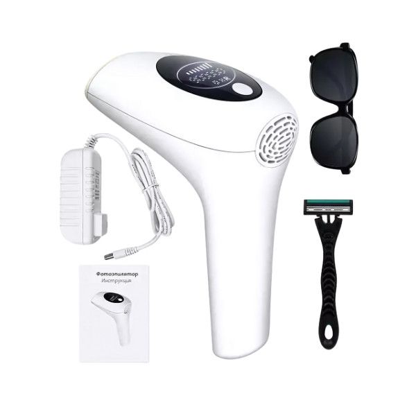 لیزر موهای زائد خانگی IPL مدل AM-001 | حذف دائمی موهای زائد با صفحه نمایش هوشمند LCD