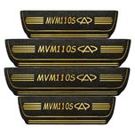 برچسب پارکابی خودرو مهدیار طرح چرم کد pkT1066 مناسب برای MVM 110S بسته 4 عددی*422
