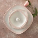 سرویس غذاخوری 27 پارچه 6 نفره چینی زرین ایران مدل Mon Belan