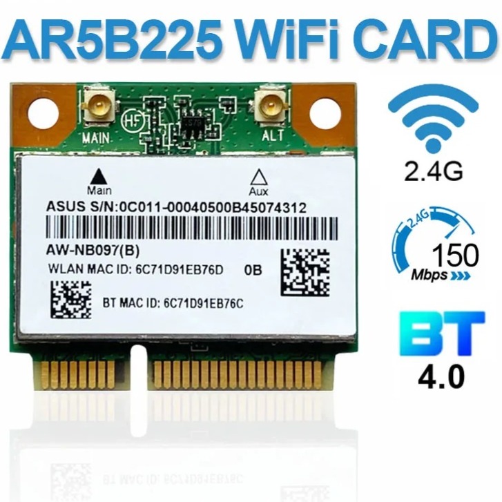 کارت وایرلس لپ تاپ مدل Atheros AR5B225