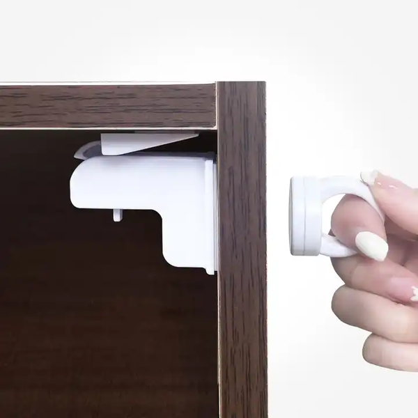 قفل مگنتی ( قفل کابینت مخفی) بسته 4 عددی