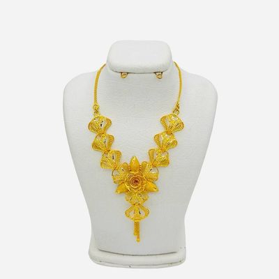 گردنبند طلا 18 عیار زنانه طلای کامک مدل اماراتی