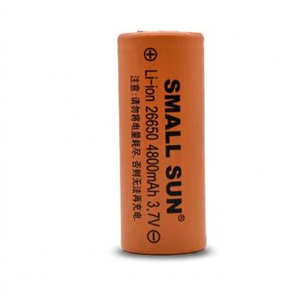 باتری لیتیوم-یون قابل شارژ اسمال سان کد cmp-26650 ظرفیت 4800 میلی آمپرساعت