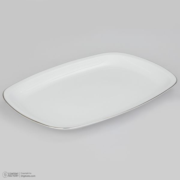 سرویس چینی 27 پارچه غذاخوری چینی زرین ایران سری کواترو مدل سمن درجه عالی