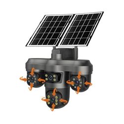 دوربین خورشیدی سیم‌کارتی 3 لنز T12-V380 Pro
