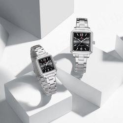 ست ساعت مچی عقربه ای زنانه و مردانه نیوی فورس مدل NF9252SBS