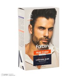 شامپو مو فاربن مدل Natural Black 1.0 حجم 150 میلی لیتر مجموعه 2 عددی