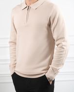 بافت نیم زیپ یقه برگرد کدsh286