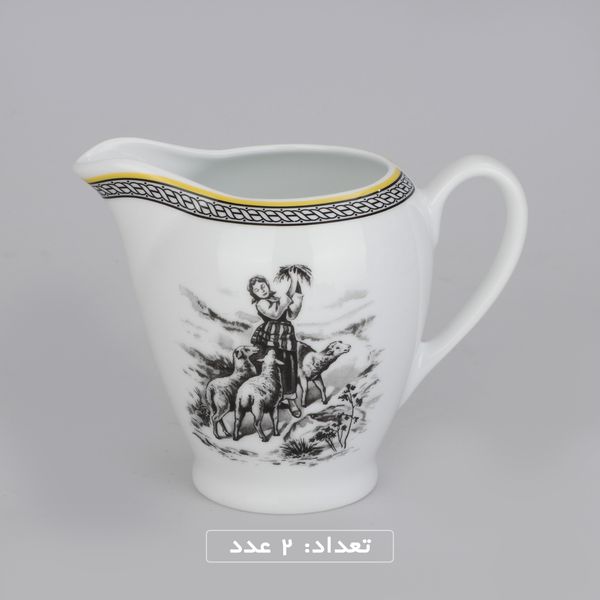 سرویس چینی 102 پارچه غذا خوری چینی زرین ایران سری ایتالیا اف مدل ویلیج درجه یک