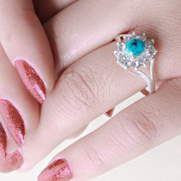 انگشتر نقره زنانه مدل P8000