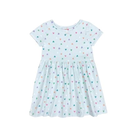 پیراهن آستین کوتاه یقه گرد دخترانه مدل MDSS-CH3939