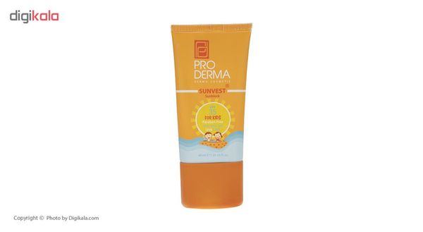 کرم ضد آفتاب کودک پرودرما مدل Sunvest حجم 40 میلی لیتر