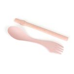 ست چنگال و نی سفری مدل Straw بسته 2 عددی