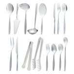 سرویس قاشق، چنگال و کارد استیل 146 پارچه 30 نفره کابان مدل 019