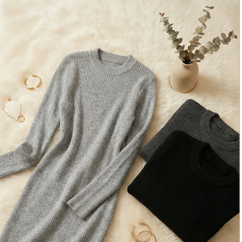 بافت زیر مانتویی یقه گرد