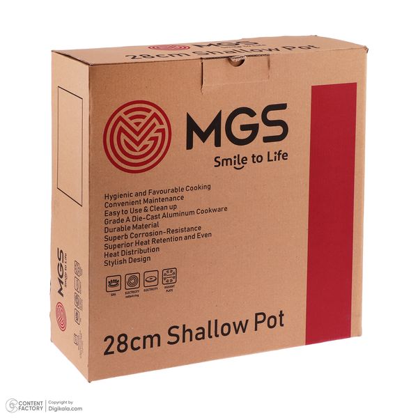 سرویس تابه و قابلمه گرانیتی 15 پارچه ام جی اس مدل GD1511