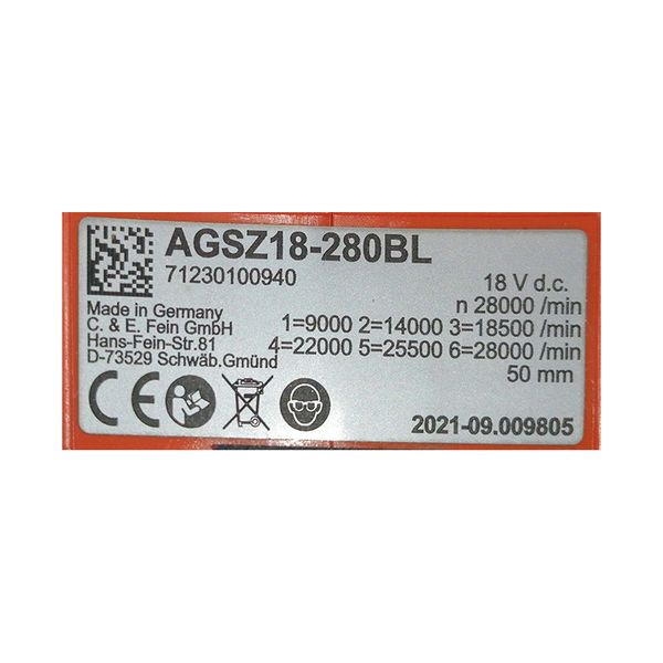 فرز انگشتی شارژی فاین مدل AGSZ 18-280 BL