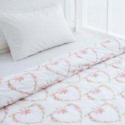 روکش لحاف پنبه انگلیش هوم مدل Rose Heart یک نفره سایز 220x160 سانتیمتر