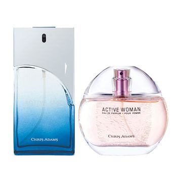 ادوپرفیوم مردانه کریس آدامز مدل Active حجم 80 میلی لیتر به همراه ادوپرفیوم زنانه کریس آدامز مدل Active حجم 80 میلی لیتر*435