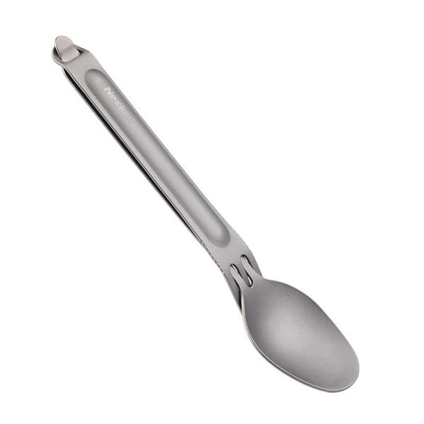 قاشق و چنگال سفری نکس تول مدل Titanium Tableware