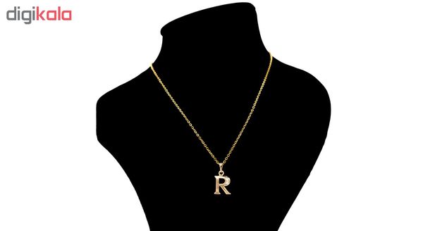 گردنبند بهارگالری مدل حرف R*356