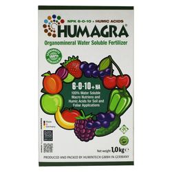 کود آلی هیومگرا (NPK 6-0-10 + Humic Acids) هیومین تک آلمان وزن 1 کیلوگرم