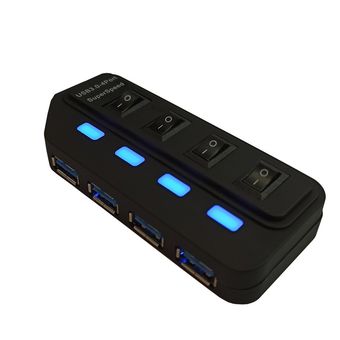 هاب 4 پورت USB 3.0 آداپتور دار مدل VS545