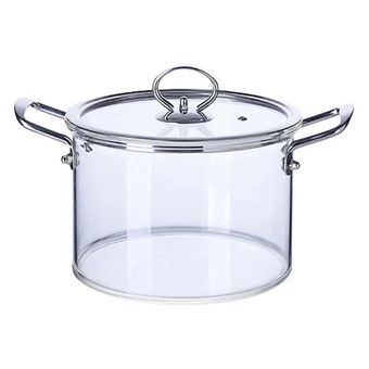 قابلمه پیرکس دسته استیل