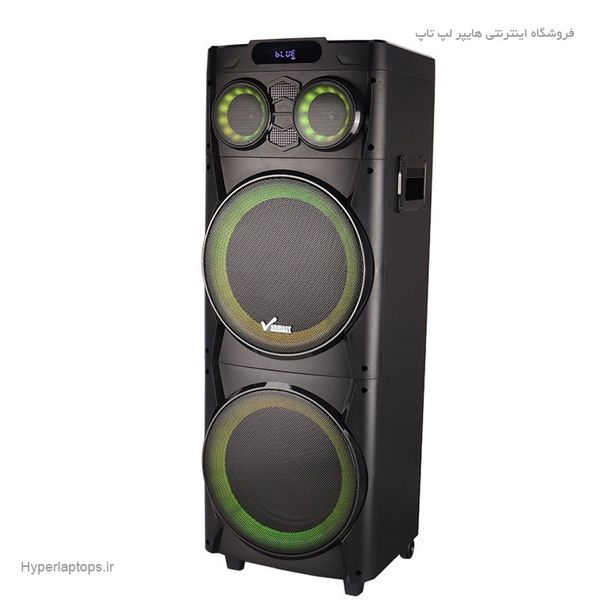 اسپیکر چمدانی بلوتوثی رم و فلش‌خور ANMAX MAX-1045 + میکروفون و ریموت کنترل