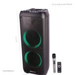 اسپیکر چمدانی بلوتوثی رم و فلش‌خور Macher MR-3100 + میکروفون و ریموت کنترل