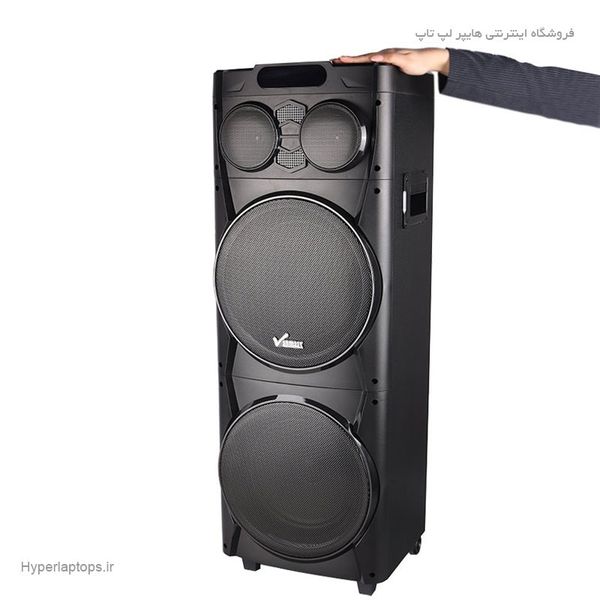 اسپیکر چمدانی بلوتوثی رم و فلش‌خور ANMAX MAX-1045 + میکروفون و ریموت کنترل