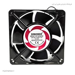فن خنک کننده 12 در 12 سانتی قطر 4 سانت 220 ولت 0.14 آمپر برند Sanonda