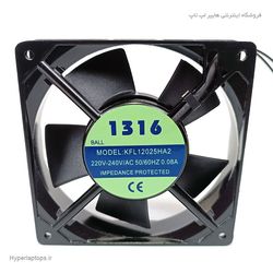 فن صنعتی 12x12سانتی بلبرینگی 220 ولت مدل KFL12025HA2 | 1316 AC 220-240V Ball Bearing Industrial Cooling Fan KFL12025HA2