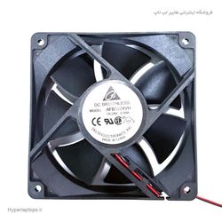 فن خنک کننده 12 در 12 سانتی متری با قطر 3.8 سانت 24 ولت 0.50 آمپر برند دلتا Delta