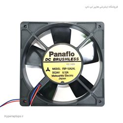 فن خنک کننده 12 در 12 سانتی متری با قطر 2.5 سانت 24 ولت 0.12 آمپر برند Panaflo