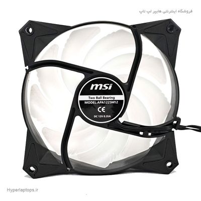 فن خنک کننده اورجینال 12در12 کیس RGB ام اس آی (MSI) APA1225M12 Original MSI RGB Case 12x12 Cooling Fan