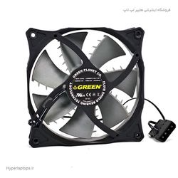 فن خنک‌ سازی کیس 12 در 12 سانتی متری گیمینگ برند گرین بدون نورپردازی Green Brand 12x12 Cm Gaming Case Cooling Fan
